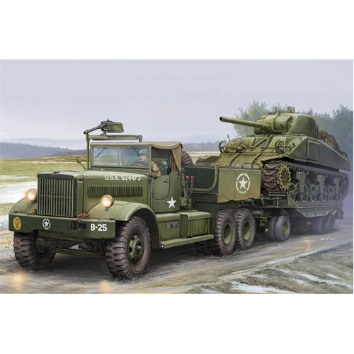 I Love Kit 1/35 M19 Tank Transporter with Soft Top Cab Plastic Model Kit [63502]