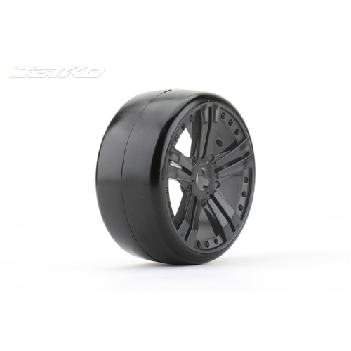 Jetko 1/8 GT BUSTER Tyres (Claw Rim/Black/Medium Soft/Belted) (2pcs) [1101CBMSGB]