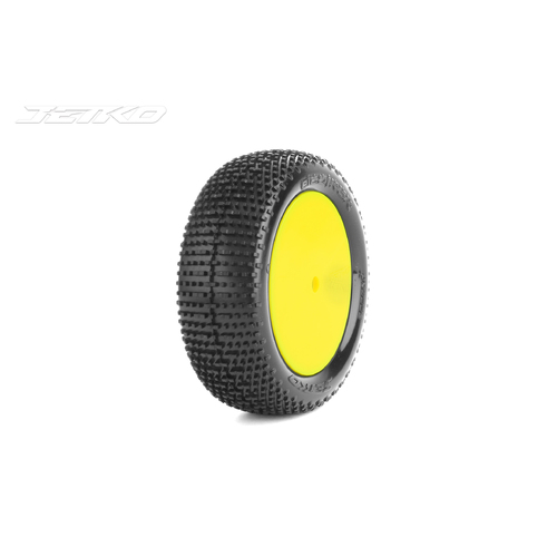 Jetko 1/10 Buggy 2WD Front-DESIRER/Dish/Yellow Rim/Super Soft [2008DYSSG]