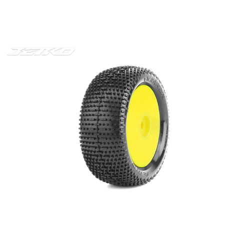 Jetko 1/10 Buggy 4WD Front-DESIRER/Dish/Yellow Rim/Ultra Soft [2009DYUSG]