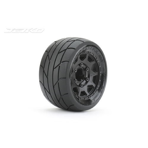 Jetko 1/10 ST 2.8 EX-SUPER SONIC Tyres (Claw Rim/Black/Medium Soft/12mm 0 o/s) [2704CBMSGNB1]