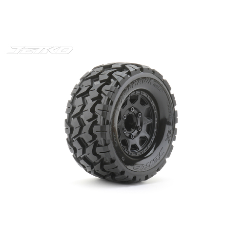 Jetko 1/10 MT 2.8 EX-TOMAHAWK Tyres (Claw Rim/Black/Medium Soft/12mm 0 o/s) [2801CBMSGNB1]