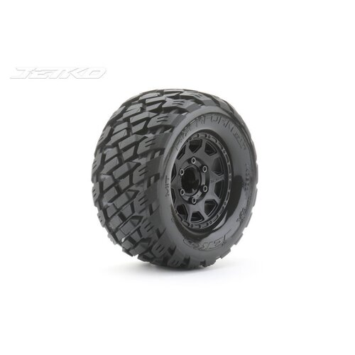 Jetko 1/10 MT 2.8 EX-ROCKFORM/Claw Rim/Black/Medium Soft/Glued