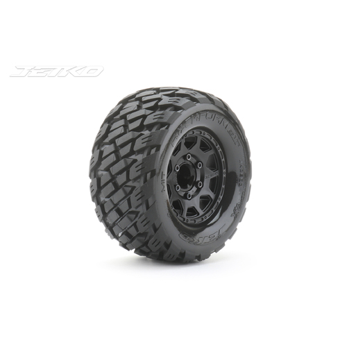 Jetko 1/10 MT 2.8 EX-ROCKFORM Tyres (Claw Rim/Black/Medium Soft/12mm 0 o/s) [2803CBMSGNB1]