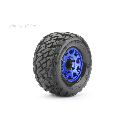 Jetko 1/10 MT 2.8 EX-ROCKFORM Tyres (Claw Rim/Metal Blue/Medium Soft/12mm 0 o/s) [2803CLMSGNB1]