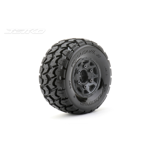 Jetko 1/10 SC EX-TOMAHAWK Tyres (Claw Rim/Black/Medium Soft/14mm) [3101CBMSGNB3]