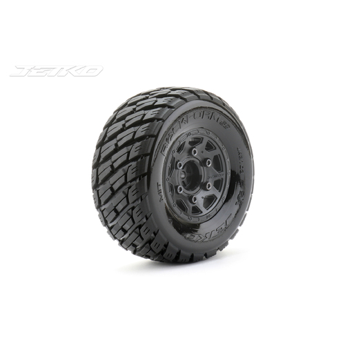 Jetko 1/10 SC EX-ROCKFORM Tyres (Claw Rim/Black/Medium Soft/12mm 0 o/s) [3103CBMSGNB1]