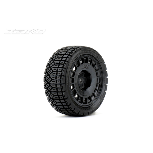 Jetko 1/10 Rally AVANTGARDE Tyres (Radial Rim/Black/Super Soft) (4pcs) [3201RBSSG]