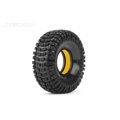 Jetko 1/10 CR2.2 Conqueror Tyres (Ultra Soft/Insert (Yellow)) [3301US6214YL]