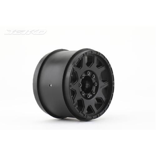 Jetko 1/8 EX SGT 3.8 Wheel (Black) 12mm wide [6104B3]