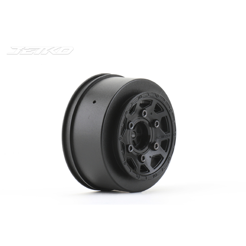 Jetko 1/10 EX SC Wheel (Black) 12mm 0 offset [6106B1]