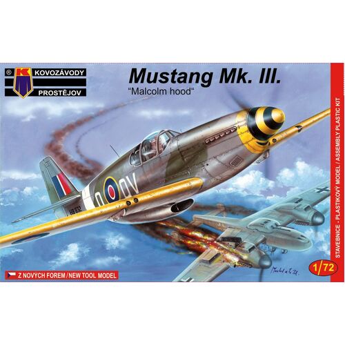 Kovozavody 1/72 N.A.Mustang Mk.III Malcolm Plastic Model Kit