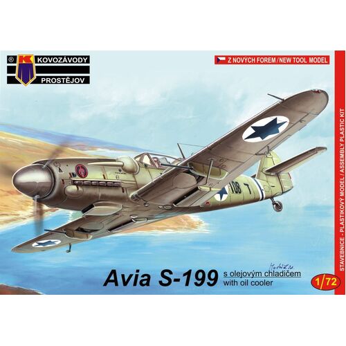 Kovozavody 1/72 Avia S-199 with oil cooler Plastic Model Kit