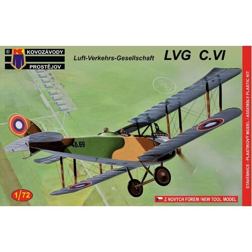 Kovozavody 1/72 LVG C.VI Cz,USSR Plastic Model Kit