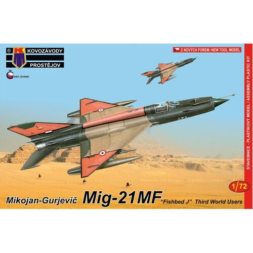 Kovozavody 1/72 MiG-21MF Third World Users Plastic Model Kit