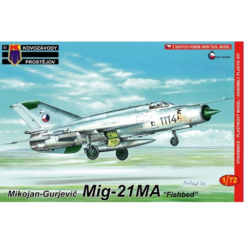 Kovozavody 1/72 MiG-21MA Fishbed Plastic Model Kit