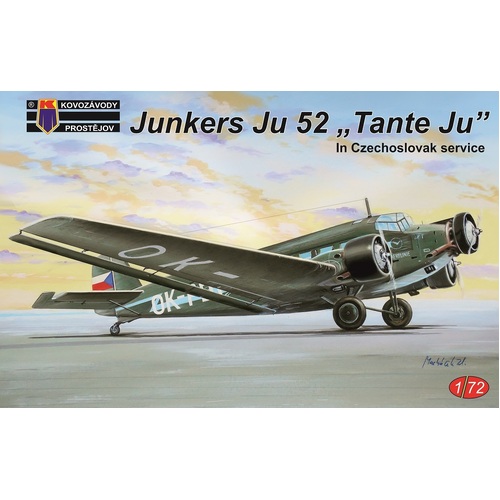 Kovozavody 1/72 Ju-52 in Czechoslovak service Plastic Model Kit