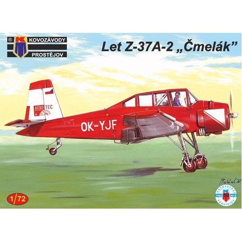 Kovozavody 1/72 Z-37A-2 Cmelak CZ Plastic Model Kit