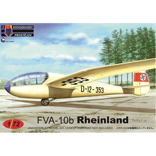 Kovozavody 1/72 FVA-10b Rheiland Plastic Model Kit