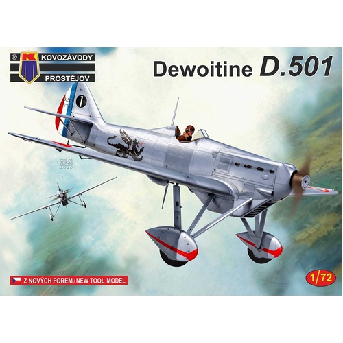 Kovozavody 1/72 Dewoitine D.501 French Plastic Model Kit