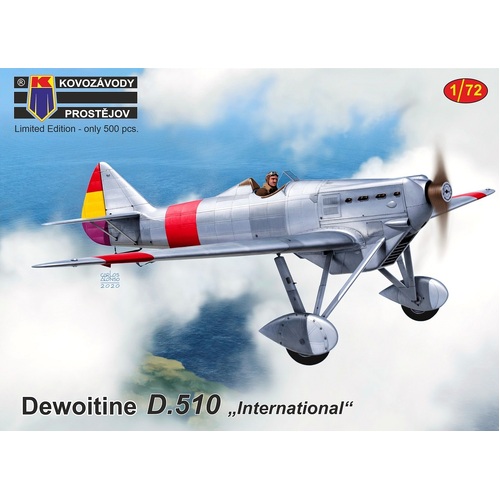 Kovozavody 1/72 Dewoitine D.510 International Plastic Model Kit