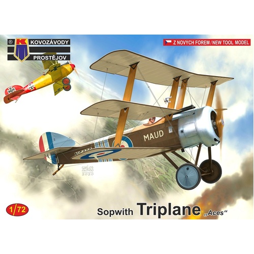 Kovozavody 1/72 Sopwith Triplane "Aces" Plastic Model Kit