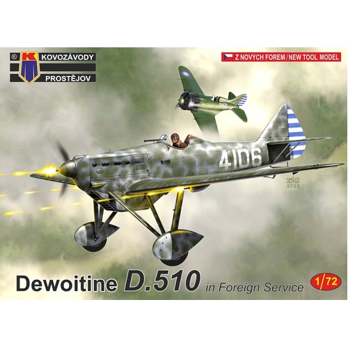 Kovozavody 1/72 Dewoitine D.510 British, SSSR, China Plastic Model Kit