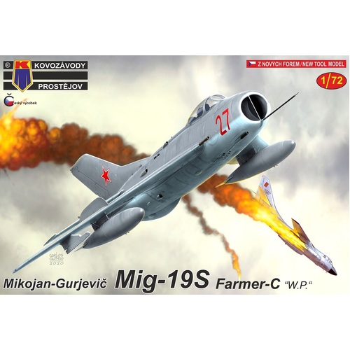 Kovozavody 1/72 MiG-19S Farmer-C "Warsaw Pact" Plastic Model Kit