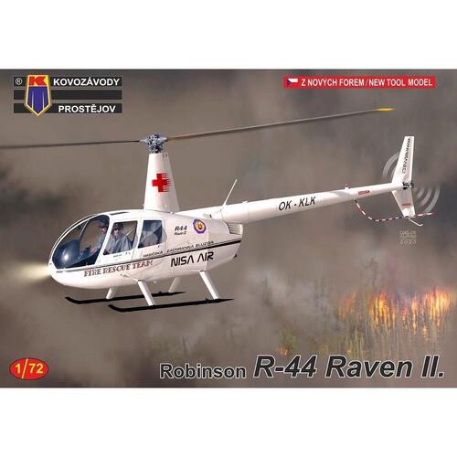 Kovozavody 1/72 Robinson R-44 Raven II. Plastic Model Kit