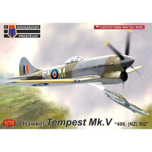 Kovozavody 1/72 Tempest Mk.V "486. (NZ) SQ Plastic Model Kit