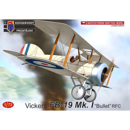 Kovozavody 1/72 Vickers FB-19 Mk.I "Bullet" RFC Plastic Model Kit