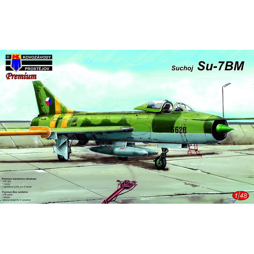 Kovozavody 1/48 Suchoj Su-7BM Czechoslovak AF +etch,mask Plastic Model Kit