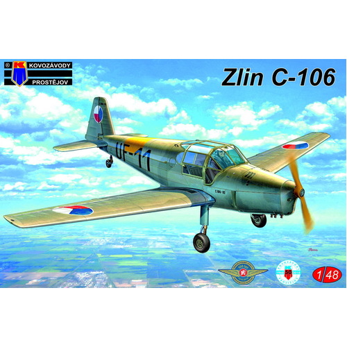 Kovozavody 1/48 Zlin C-106 2xCZ, Hun, Egypt Plastic Model Kit