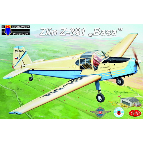 Kovozavody 1/48 Zlin Z-381 Basa 2x Cz,Belgie,Swiss Plastic Model Kit