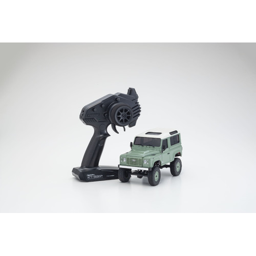 Kyosho 1/24 MINI-Z 4x4 MX-01 Readyset Land Rover Defender Grasmere Green/Alaska White