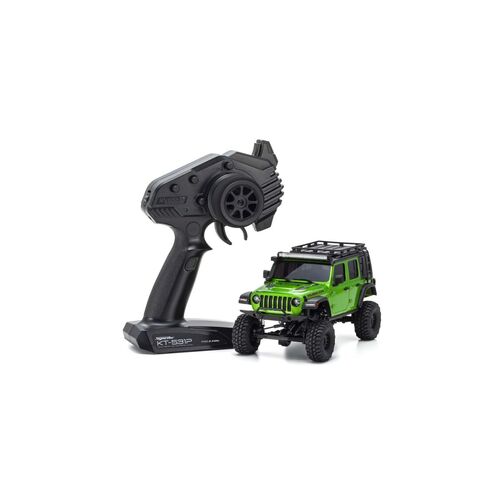 Kyosho MINI-Z 4x4 MX-01 Readyset Jeep Wrangler Unlimited Rubicon w/Wide Trei & Acc. Green [32528]