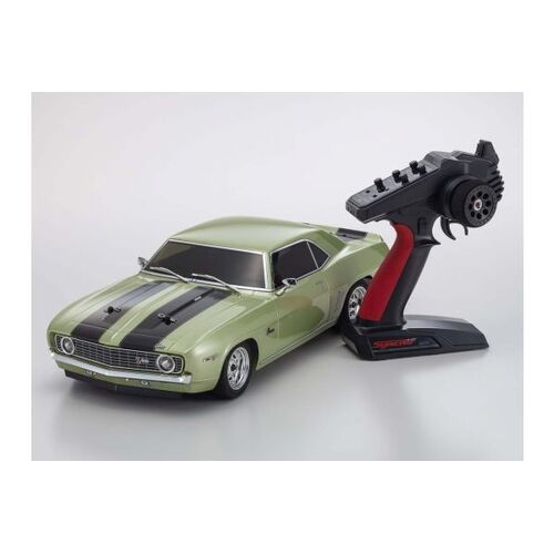 Kyosho 1/10 Fazer Mk2 1969 Chevy Camaro Z/28 Frost Green 4WD Electric RC Car [34418T2]