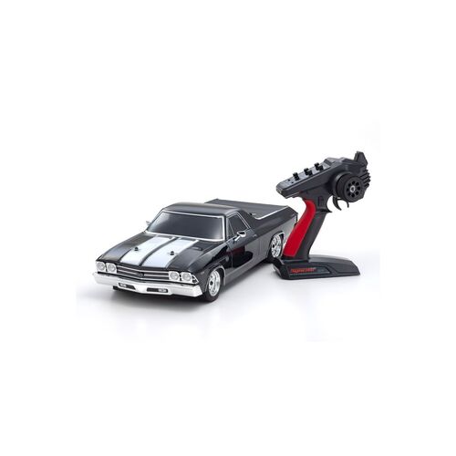 Kyosho 1/10 Fazer Mk2 1969 Chevy El Camino SS 396 Tuxedo Black 4WD Electric Car Readyset [34419T1]