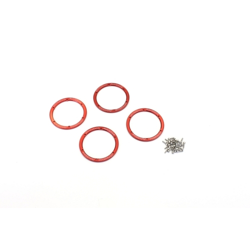 Kyosho ALUM WHEEL COVER RED (4)