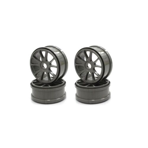 Kyosho Ten-Spoke Wheel(Gun Metallic/4pcs)