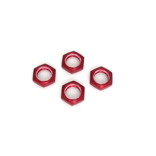 Kyosho Wheel nut with nylon(Red/4pcs)