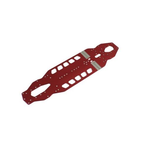 Kyosho V2 Aluminum Main Chassis(t=2.0/TF7/Red)