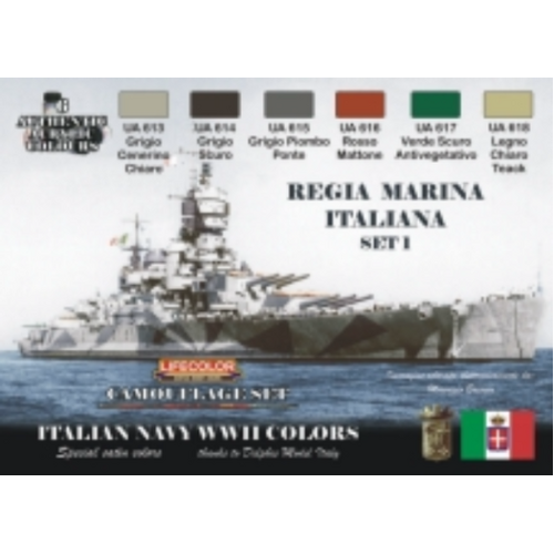 Lifecolor Italian Navy WWII Acrylic Paint Set