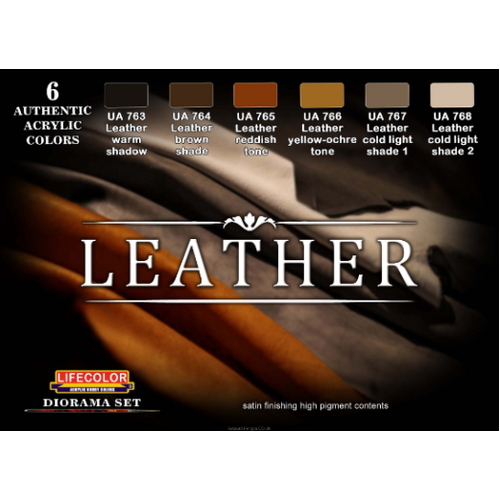 Lifecolor Leather Acrylic Paint Set