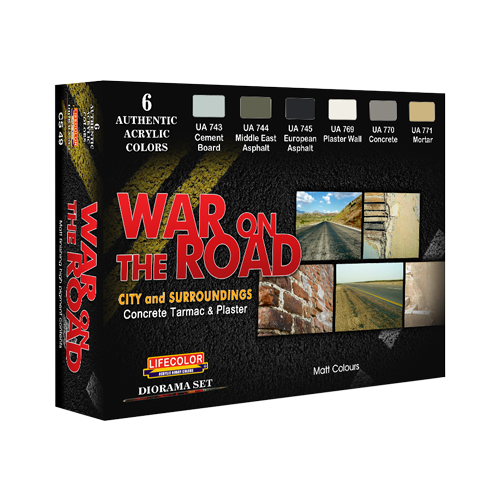 Lifecolor War on the Road 6 Colour Acrylic Paint Set