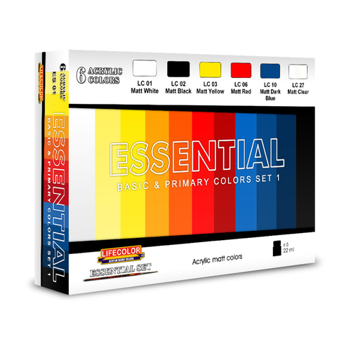 Lifecolor Essential Set #1 Acrylic Paint Set