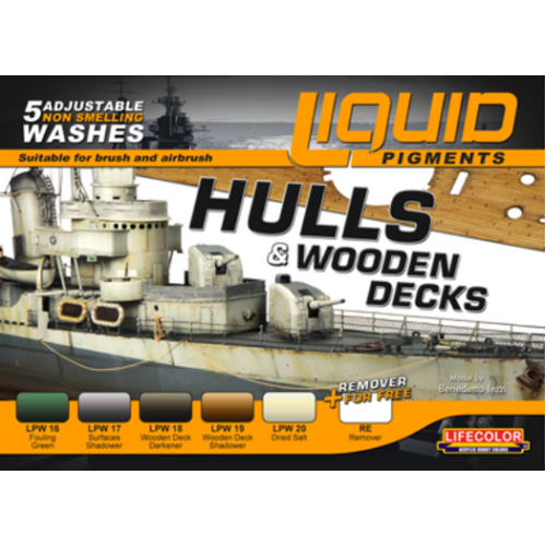 Lifecolor Liquid Pigments Hulls & Wooden Decks (5 Wash Set)