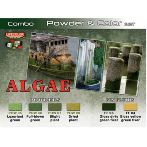 Lifecolor Algae Powder & Color Acrylic Paint Set