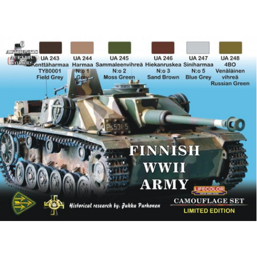 Lifecolor Finnish Tanks Acrylic Paint Set