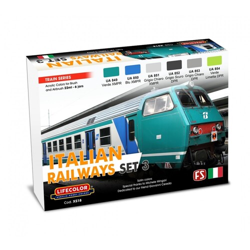 LifeColor Italian Railways Set 3 (22ml x6)